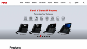 What Fanvil.com website looked like in 2023 (This year)