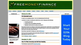 What Freemoneyfinance.com website looked like in 2023 (This year)