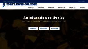 What Fortlewis.edu website looked like in 2023 (This year)