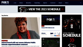 What Fox5atlanta.com website looked like in 2023 (This year)