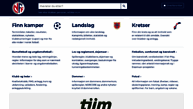 What Fotball.no website looked like in 2023 (This year)