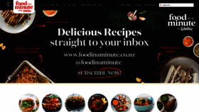 What Foodinaminute.co.nz website looked like in 2023 (This year)