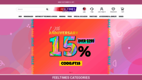 What Feeltimes.com website looked like in 2023 (This year)