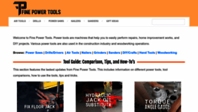 What Finepowertools.com website looked like in 2023 (This year)