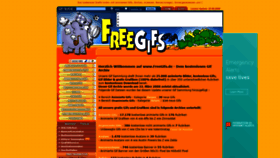 What Freegifs.de website looked like in 2023 (This year)