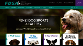 What Fenzidogsportsacademy.com website looked like in 2023 (This year)