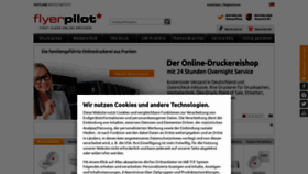 What Flyerpilot.de website looked like in 2023 (This year)