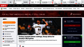 What Fantasy.espn.com website looked like in 2023 (This year)