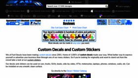 What Fastdecals.com website looked like in 2023 (This year)