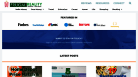 What Frugalreality.com website looked like in 2023 (This year)
