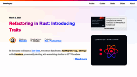 What Fettblog.eu website looked like in 2023 (3 years ago)