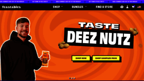 What Feastables.com website looked like in 2023 (2 years ago)