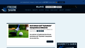 What Freebieshark.com website looked like in 2023 (This year)