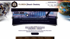 What Floridasdentistry.gov website looked like in 2023 (This year)