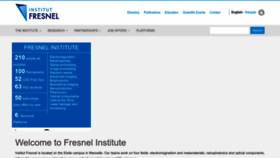 What Fresnel.fr website looked like in 2023 (This year)