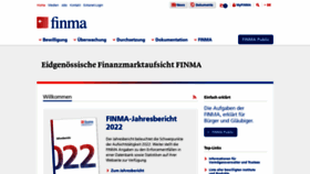What Finma.ch website looked like in 2023 (This year)