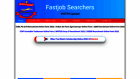 What Fastjobsearchers.com website looked like in 2023 (This year)