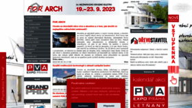 What Forarch.cz website looked like in 2023 (This year)