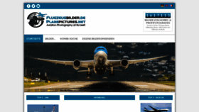 What Flugzeugbilder.de website looked like in 2023 (This year)