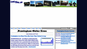 What Framingham.com website looked like in 2023 (This year)