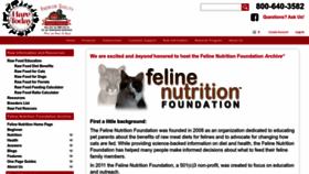 What Feline-nutrition.org website looked like in 2023 (This year)