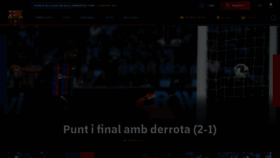What Fcbarcelona.cat website looked like in 2023 (This year)