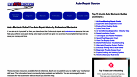 What Freeautomechanic.com website looked like in 2023 (This year)