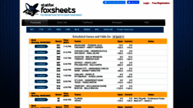 What Foxsheets.com website looked like in 2023 (This year)