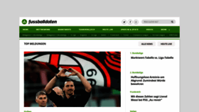 What Fussballdaten.de website looked like in 2023 (This year)