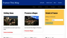 What Francethisway.com website looked like in 2023 (This year)