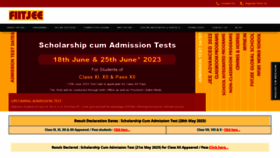 What Fiitjee.com website looked like in 2023 (This year)