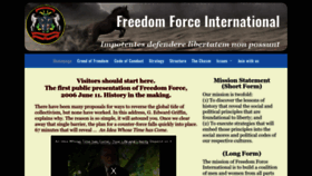 What Freedomforceinternational.org website looked like in 2023 (This year)