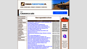 What Forum-turystyczne.pl website looked like in 2023 (This year)