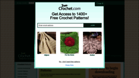 What Free-crochet.com website looked like in 2023 (This year)