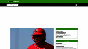 What Fangraphs.com website looked like in 2023 (This year)