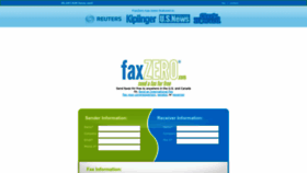 What Faxzero.com website looked like in 2023 (This year)
