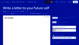 What Futureme.org website looked like in 2023 (This year)