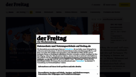 What Freitag.de website looked like in 2023 (This year)
