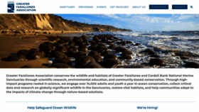 What Farallones.org website looked like in 2023 (3 years ago)