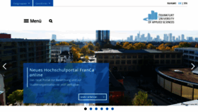 What Frankfurt-university.de website looked like in 2023 (This year)