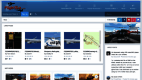 What Flightsim.com website looked like in 2023 (This year)