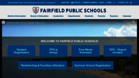 What Fairfieldschools.org website looked like in 2023 (This year)