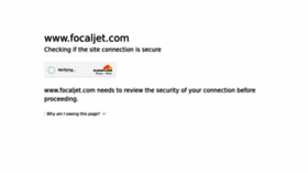 What Focaljet.com website looked like in 2023 (This year)