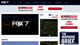 What Fox7austin.com website looked like in 2023 (This year)