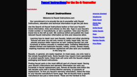 What Faucetinstructions.com website looked like in 2023 (This year)