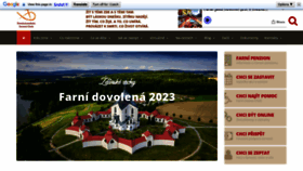 What Farnostcheb.cz website looked like in 2023 (This year)