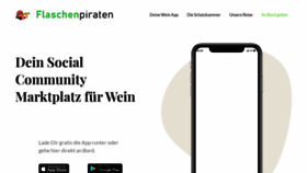 What Flaschenpiraten.de website looked like in 2023 (This year)