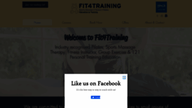 What Fit4training.com website looked like in 2023 (2 years ago)