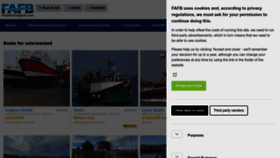 What Findafishingboat.co.uk website looked like in 2023 (This year)