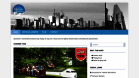 What Festivalstoronto.com website looked like in 2023 (This year)